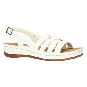 Easy Street Women's Kehlani Slingback Sandals, White,  8M